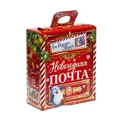 Сладкий новогодний подарок Новогодняя почта красная 700 грамм премиум